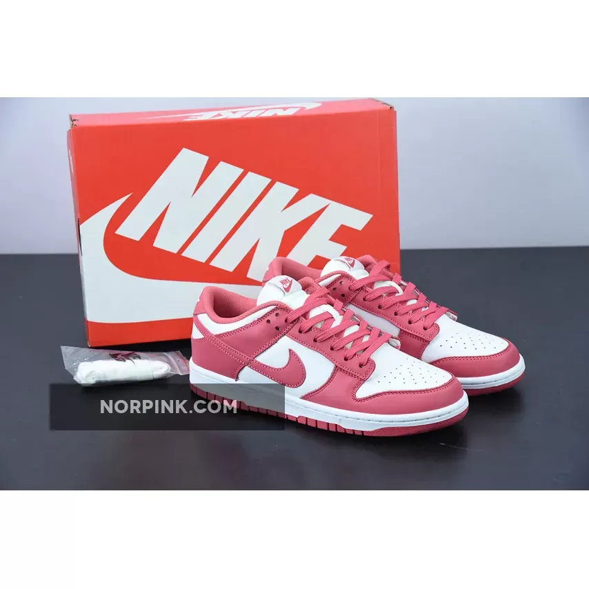 Nike Dunk Low White/Archeo Pink | archeo pink color