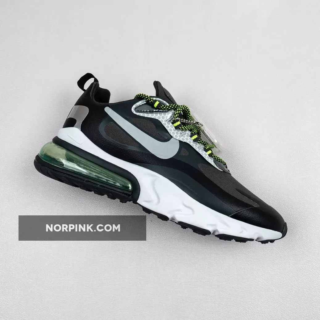 3M x Nike Air Max 270 React Black Reflective Silver CT1647-001 / Nike Air Max 270 React Reflective