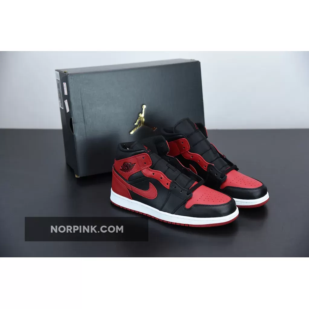 Air Jordan 1 Mid 'Banned' 2020 554724-074 Restock