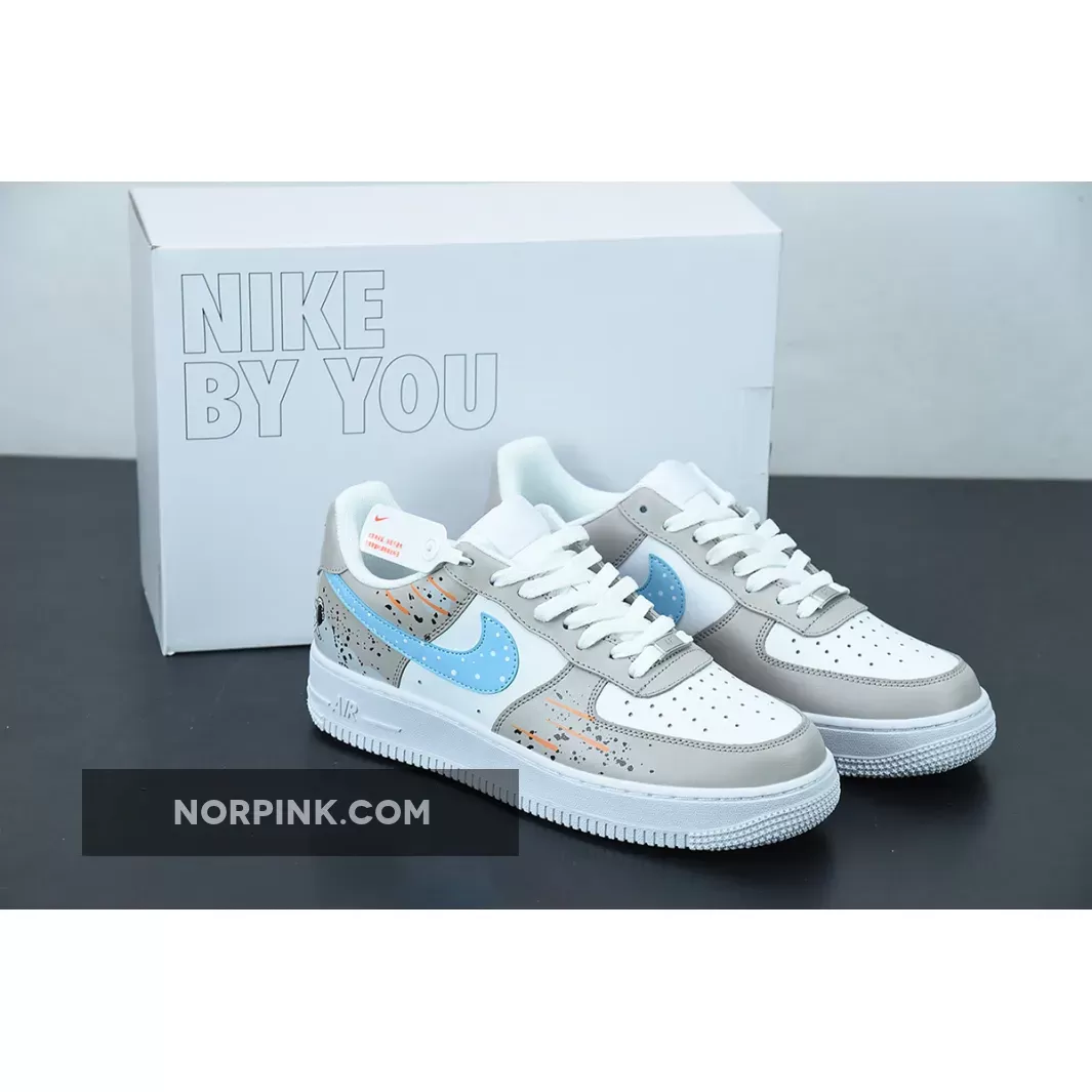 Custom Nike Air Force 1 Low White Grey DD8959-111 Restock