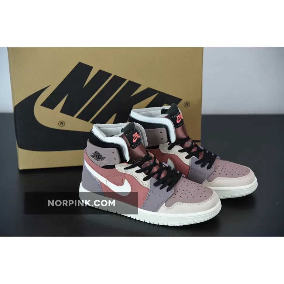 Air Jordan 1 Zoom Comfort Canyon Rust/Sail-Purple Smoke CT0979-602 Restock