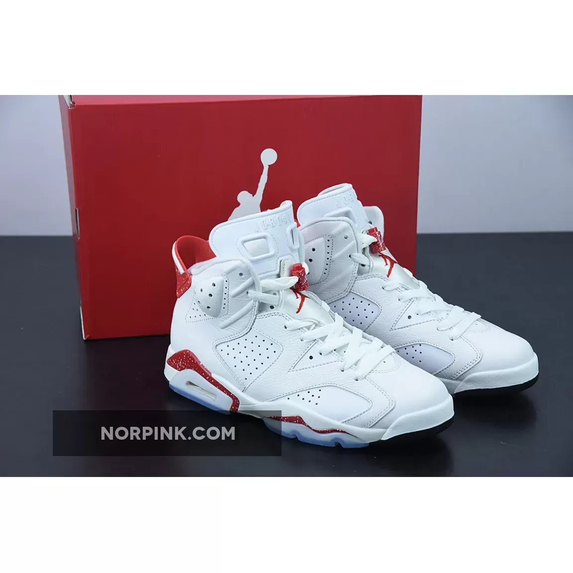 Air Jordan 6 'Red Oreo' White/University Red/Black #white and red retro 6