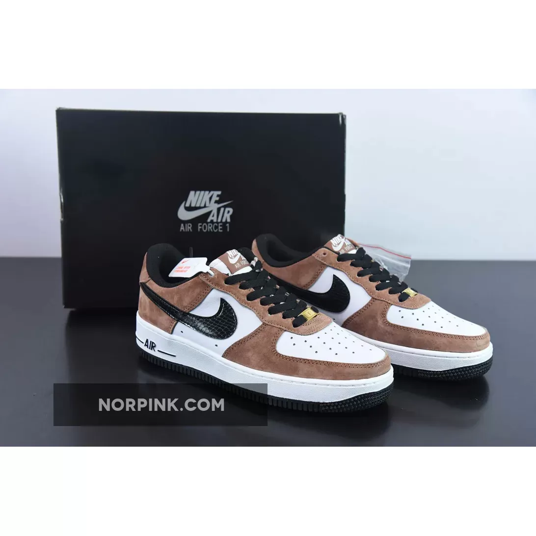 New Releases Nike Air Force 1 Low Brown White Black 1678686095