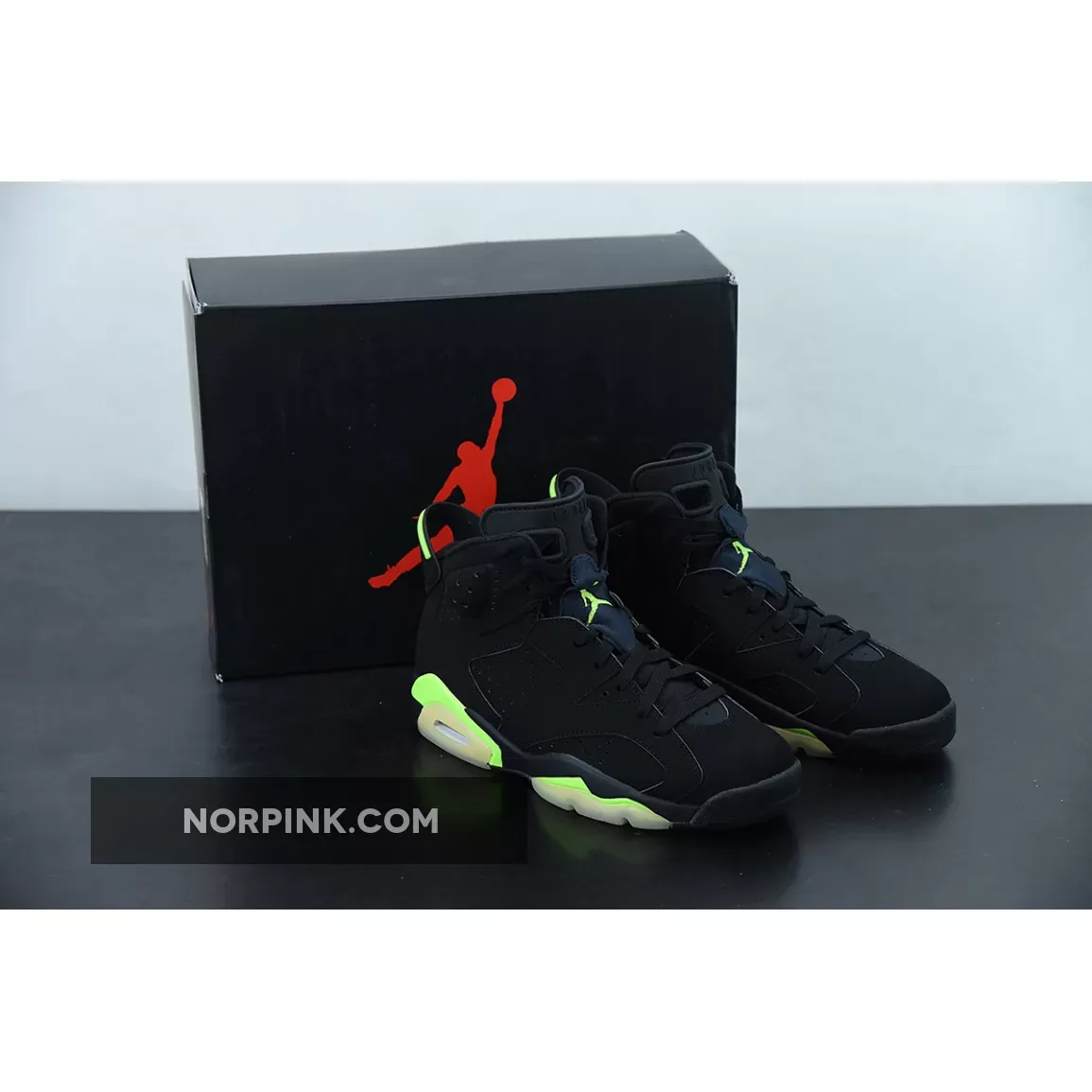 Air Jordan 6 Black/Electric Green