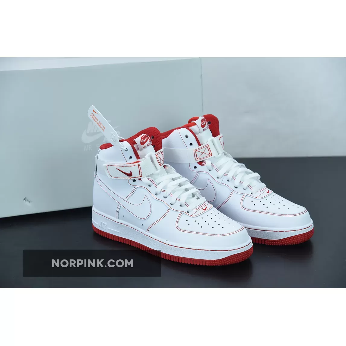 Discount Nike Air Force 1 High White/Red CV1753-100