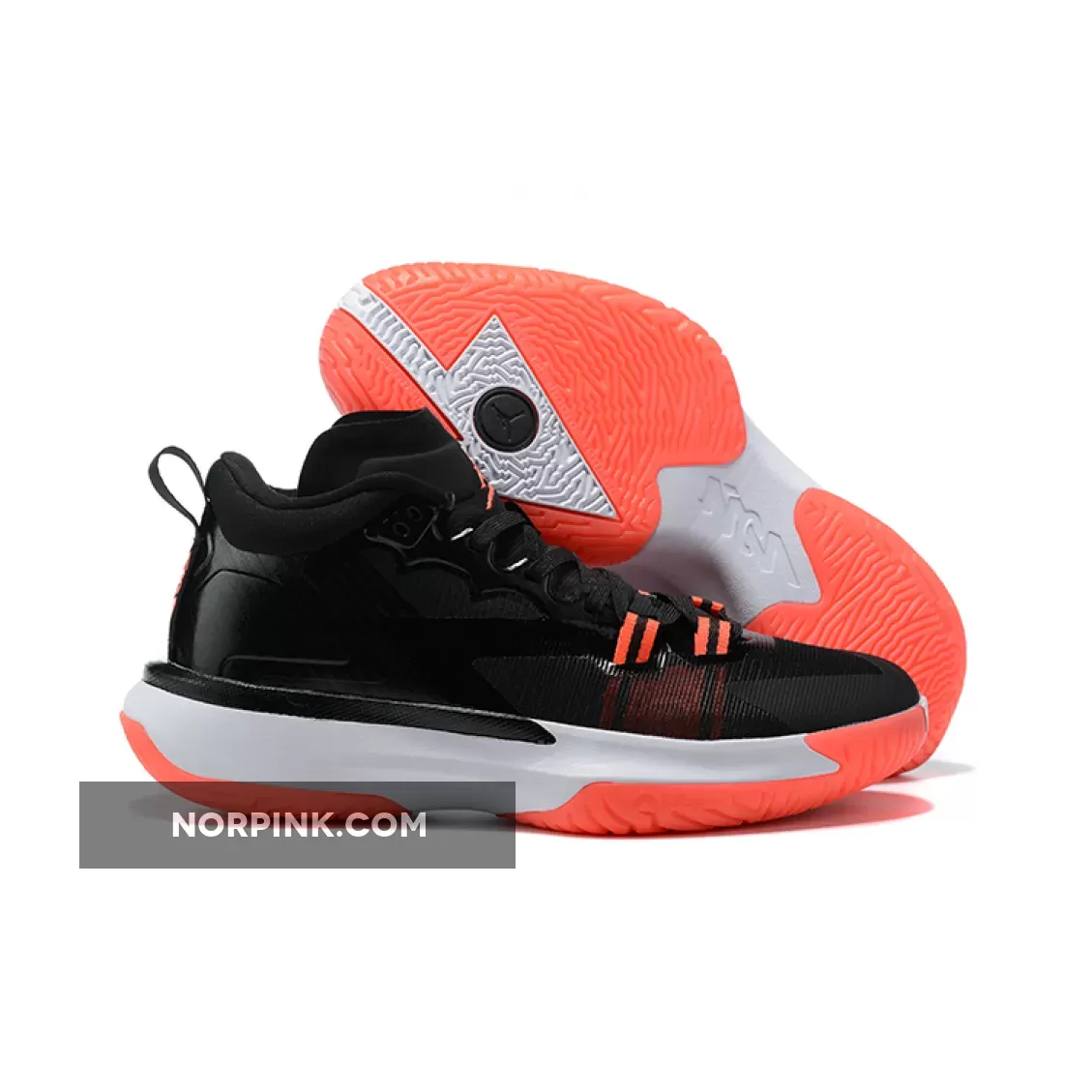 Jordan Zion 1 Black/White/Bright Crimson DA3130-006 / jordan zion 1 black and white