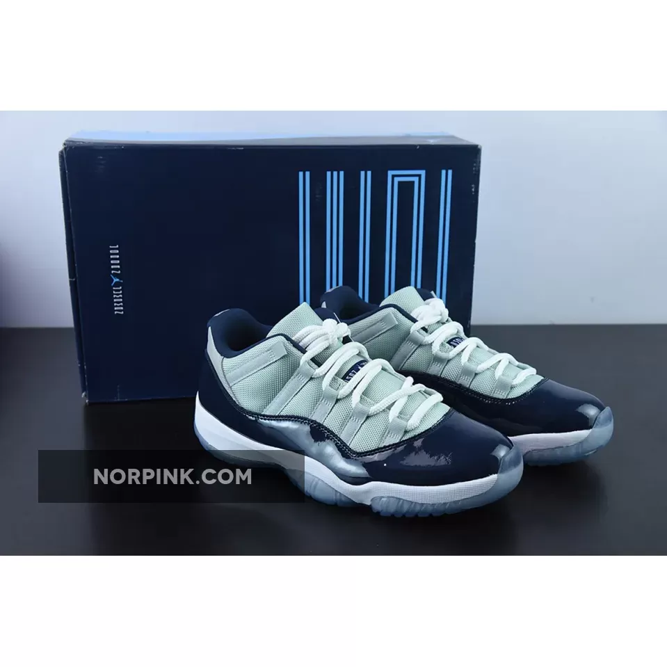 Air Jordan 11 Low 'Georgetown' Grey Mist/White-Midnight Navy / air jordan 11 low georgetown