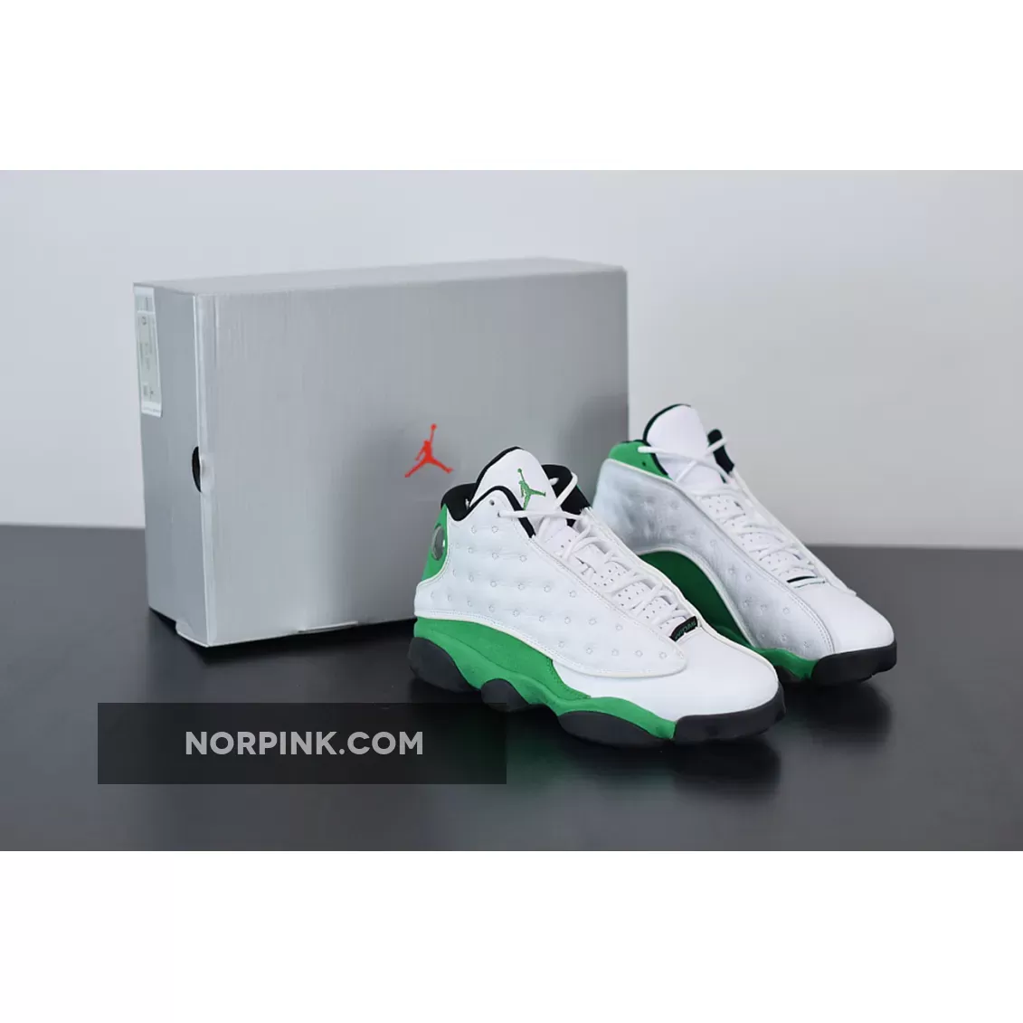 Air Jordan 13 Retro White/Black/Lucky Green AJ13 / green 13s jordans