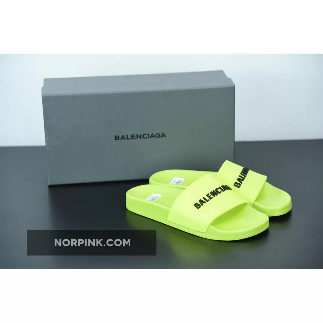 Balenciaga Logo Pool Sides Sandals Volt 1675867601 Discount