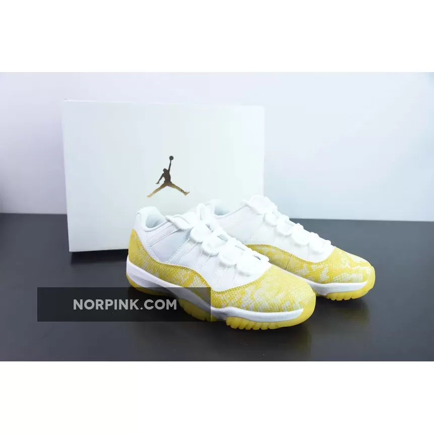 Retro 11 Yellow Snakeskin - Air Jordan 11 Low Yellow Snakeskin AH7860-107