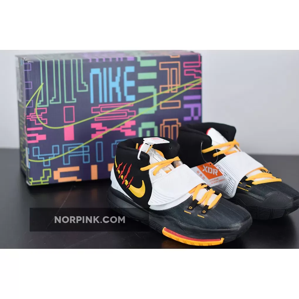 Nike Kyrie 6 'Bruce Lee' Black White Yellow / white kyrie 6