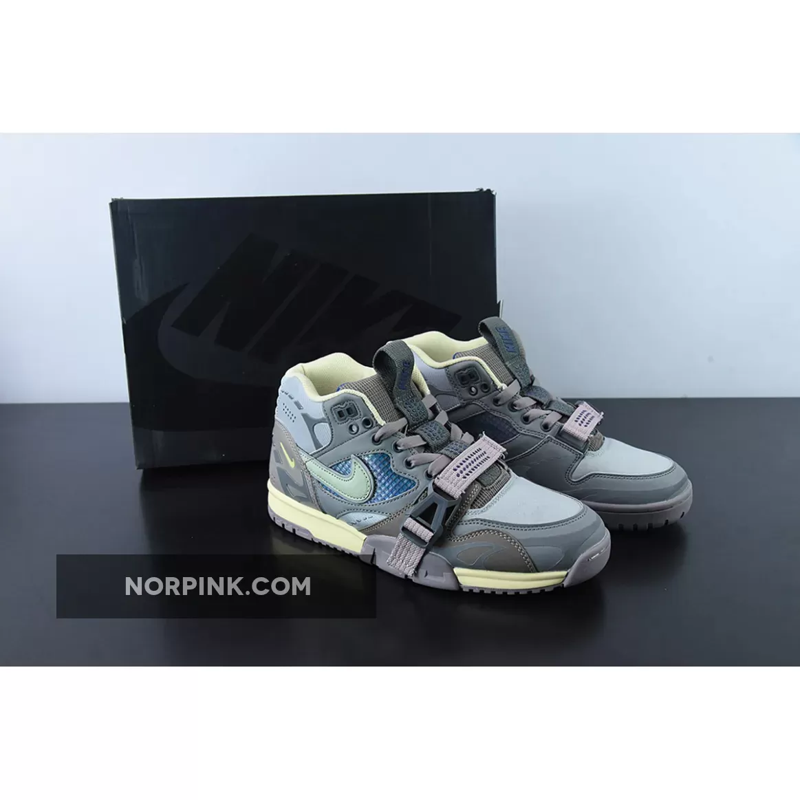 Nike Air Trainer 1 Utility Light Smoke Grey/Honeydew | DO ER SADDLERY