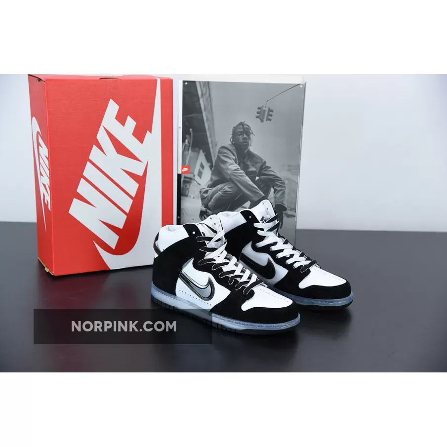 Slam Jam X Nike Dunk High White/Clear-Black DA1639-101 Discount