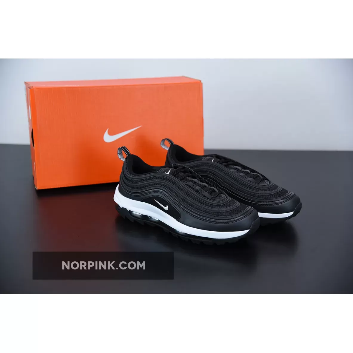 Airmax 97 Golf Shoes / Nike Air Max 97 Golf Black White CI7538-002