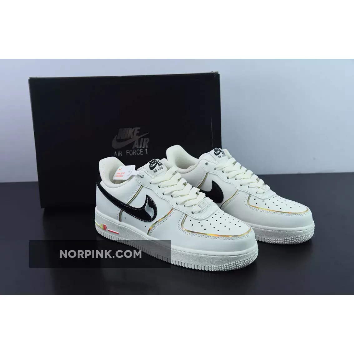 Nike Air Force 1 Low White Black Multi-Color 1675861656 Restock