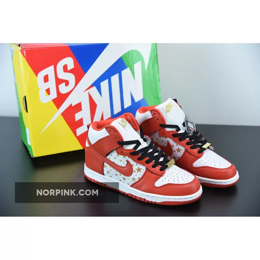 Where To Buy Supreme X Nike SB Dunk High 'Red' 307385-161