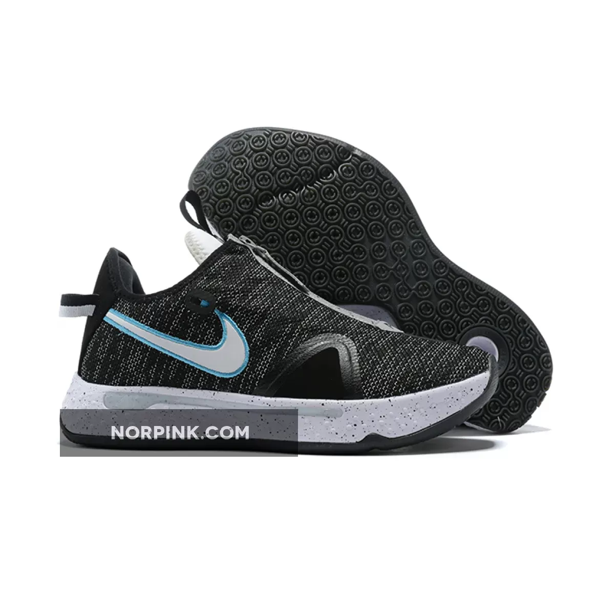 Nike PG 4 Heather Black Blue Pg 4 Black CD5082-004 Restock