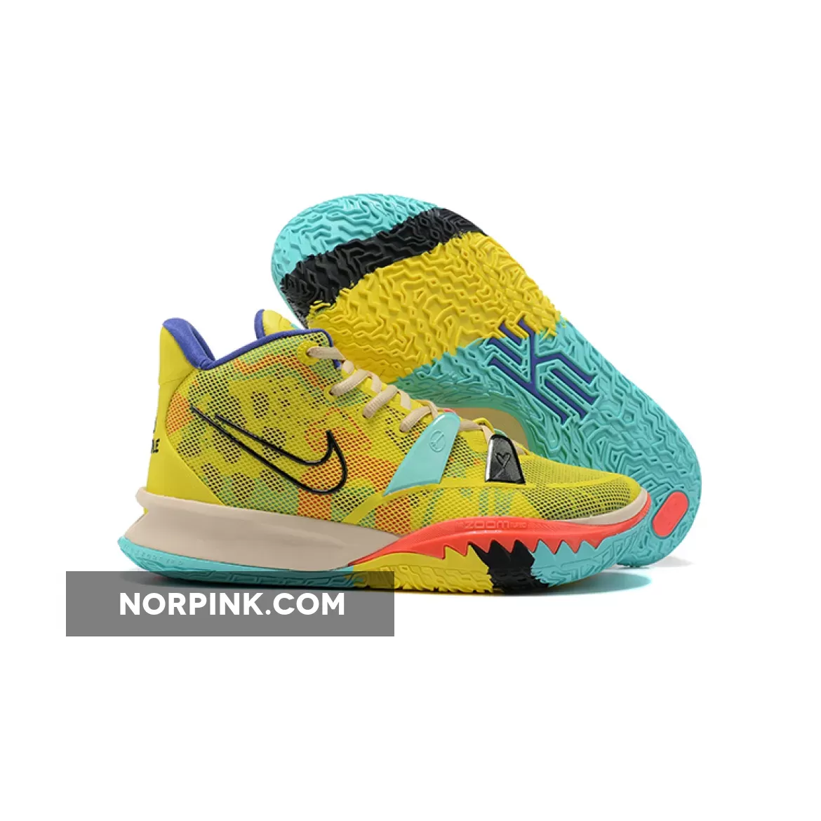 Nike Kyrie 7 '1 World 1 People' Yellow/Multi-Color / kyrie shoes yellow