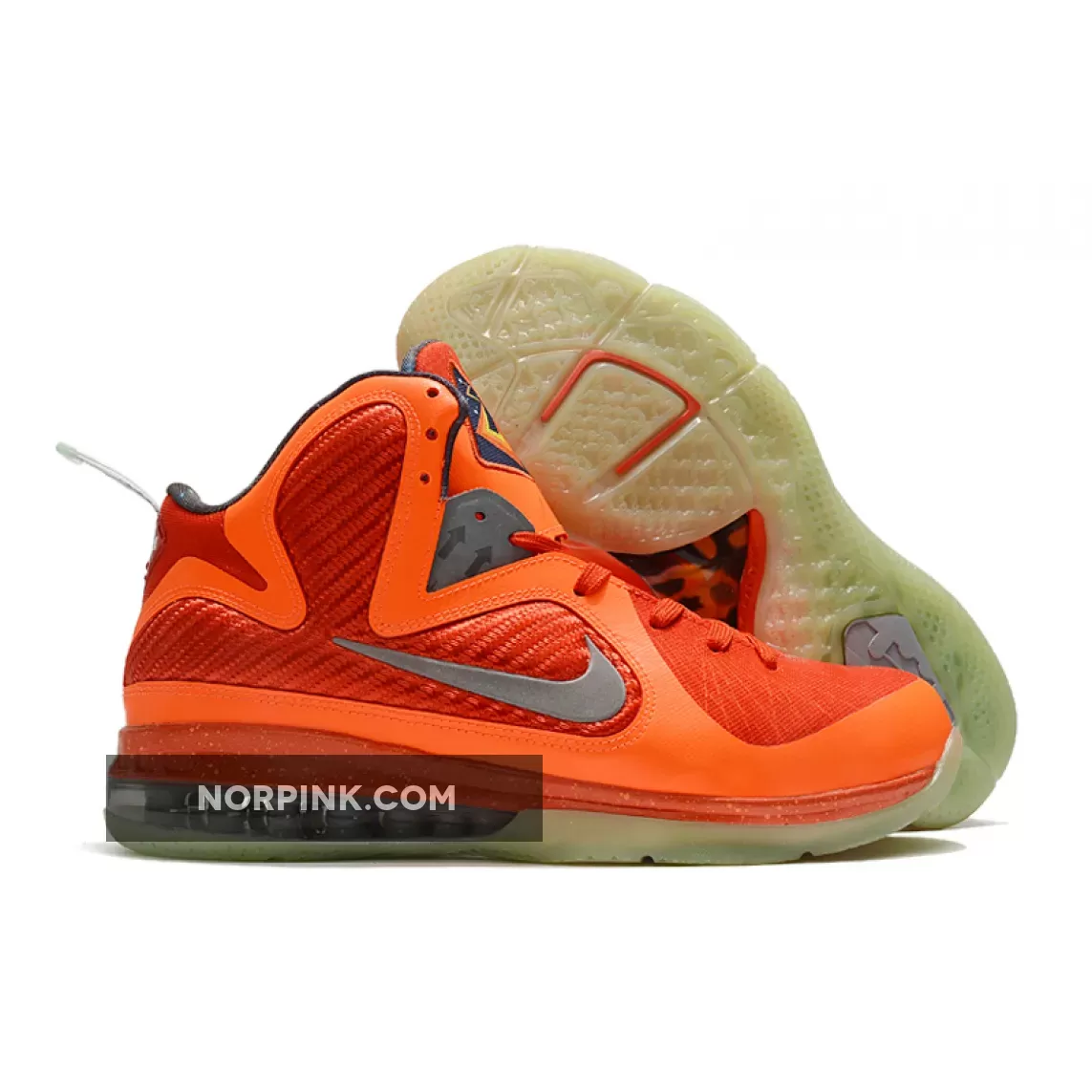 Nike LeBron 9 'Big Bang' Total Orange/Metallic Silver-Team Orange-Mango DH8006-800 Restock