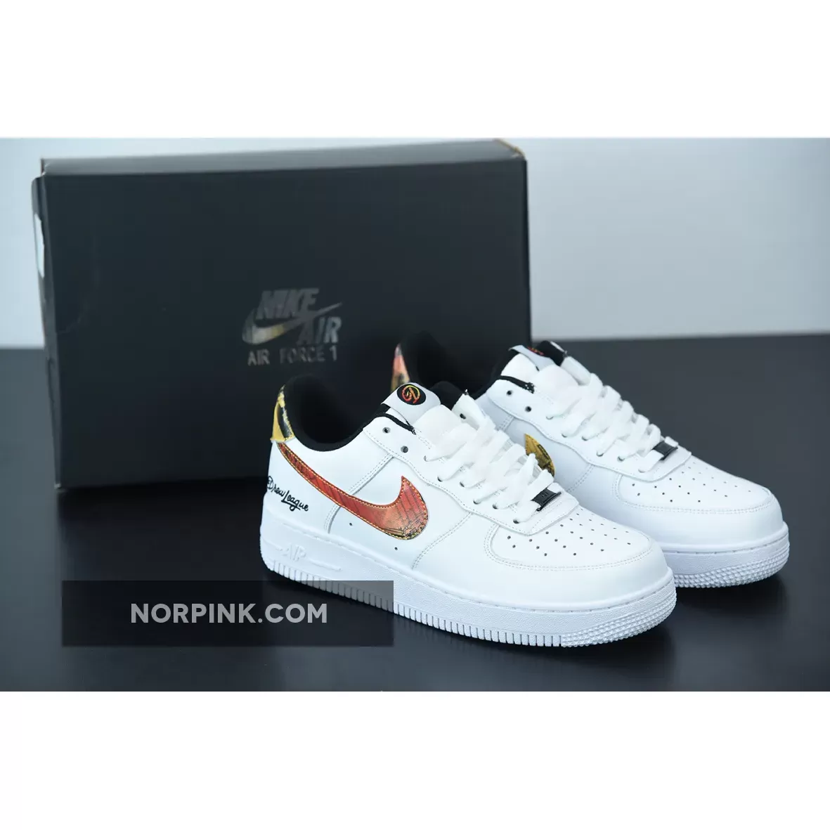 Nike Air Force 1 Low "Drew League" White/Black/Multi-Color DM7578-100