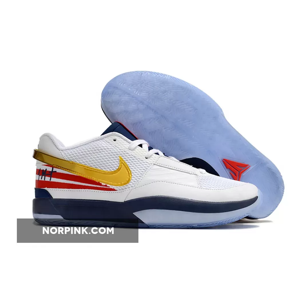 Nike JA 1 'USA' White Navy Gold Red For Sale