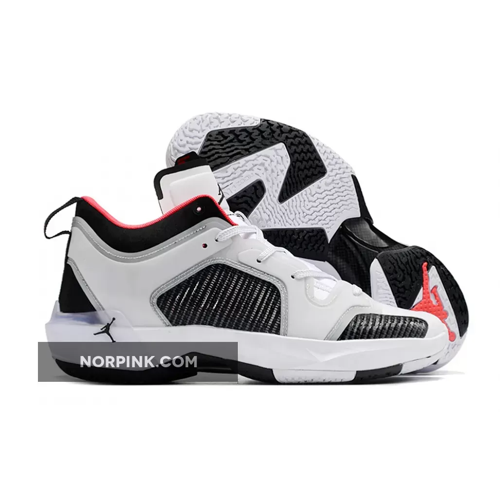 Air Jordan 37 Low White/Black-Siren Red - jordan nike com