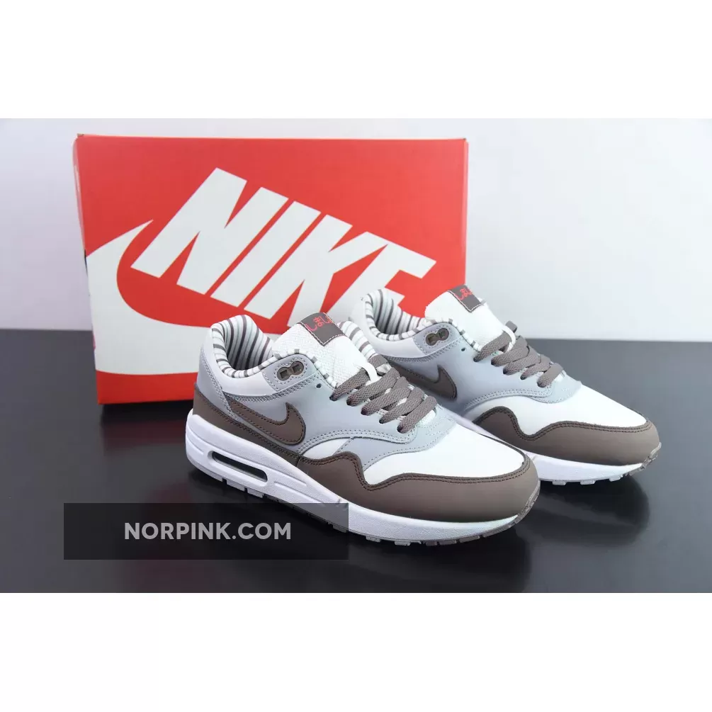 Air Max 1 "Shima Shima" White/Plum Eclipse-Wolf Grey