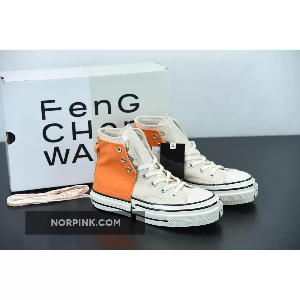 Feng Chen Wang x Converse Chuck 70 High 2-in-1 Orange | orange low top converse