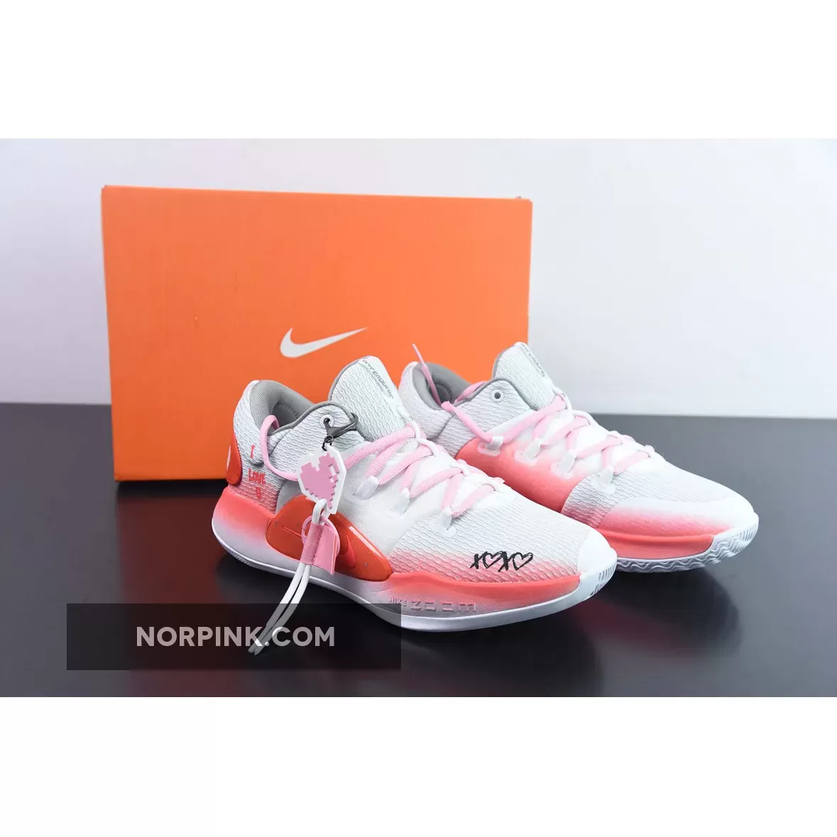 Custom Nike Hyperdunk X Low EP White Red For Sale