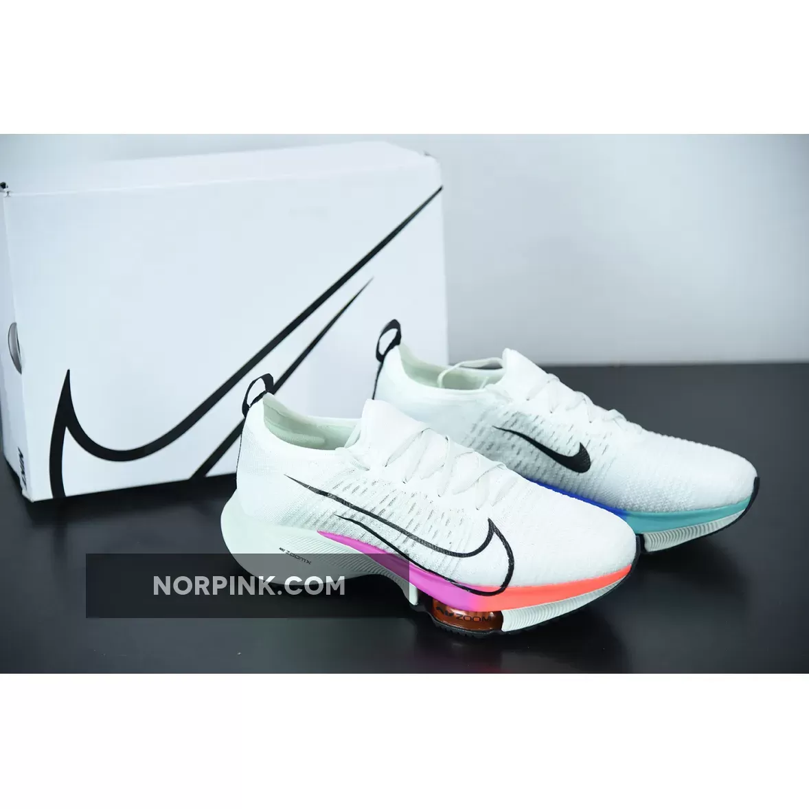 Nike Air Zoom Tempo NEXT% White Violet Crimson Aura CI9923-100 / nike ci9923