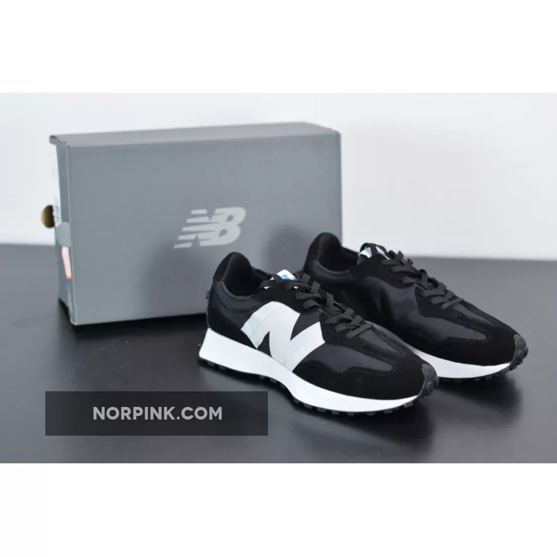 New Balance 327 Black White MS327SFC For Sale