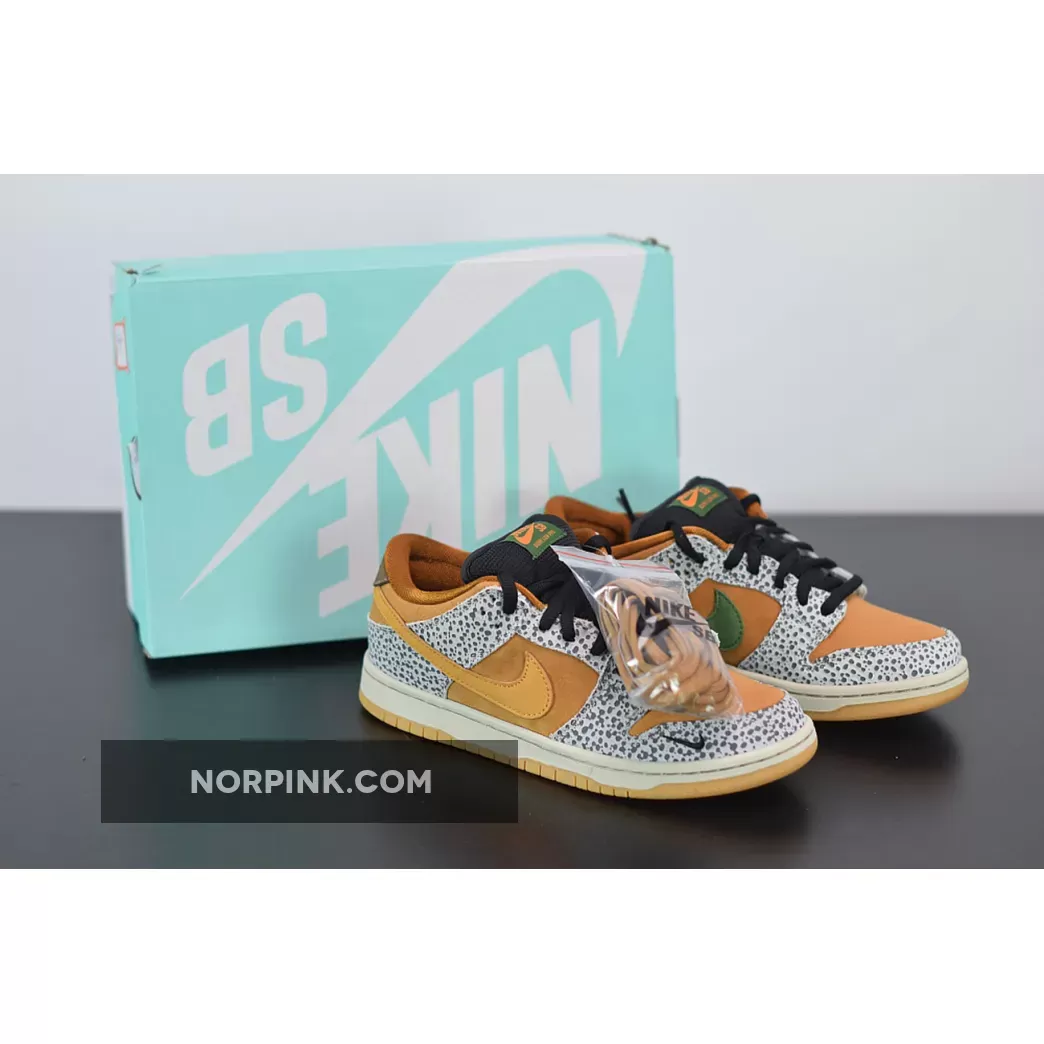 Nike SB Dunk Low 'Safari' Neutral Grey/Kumquat-Desert Ochre CD2563-002 nike sb safari