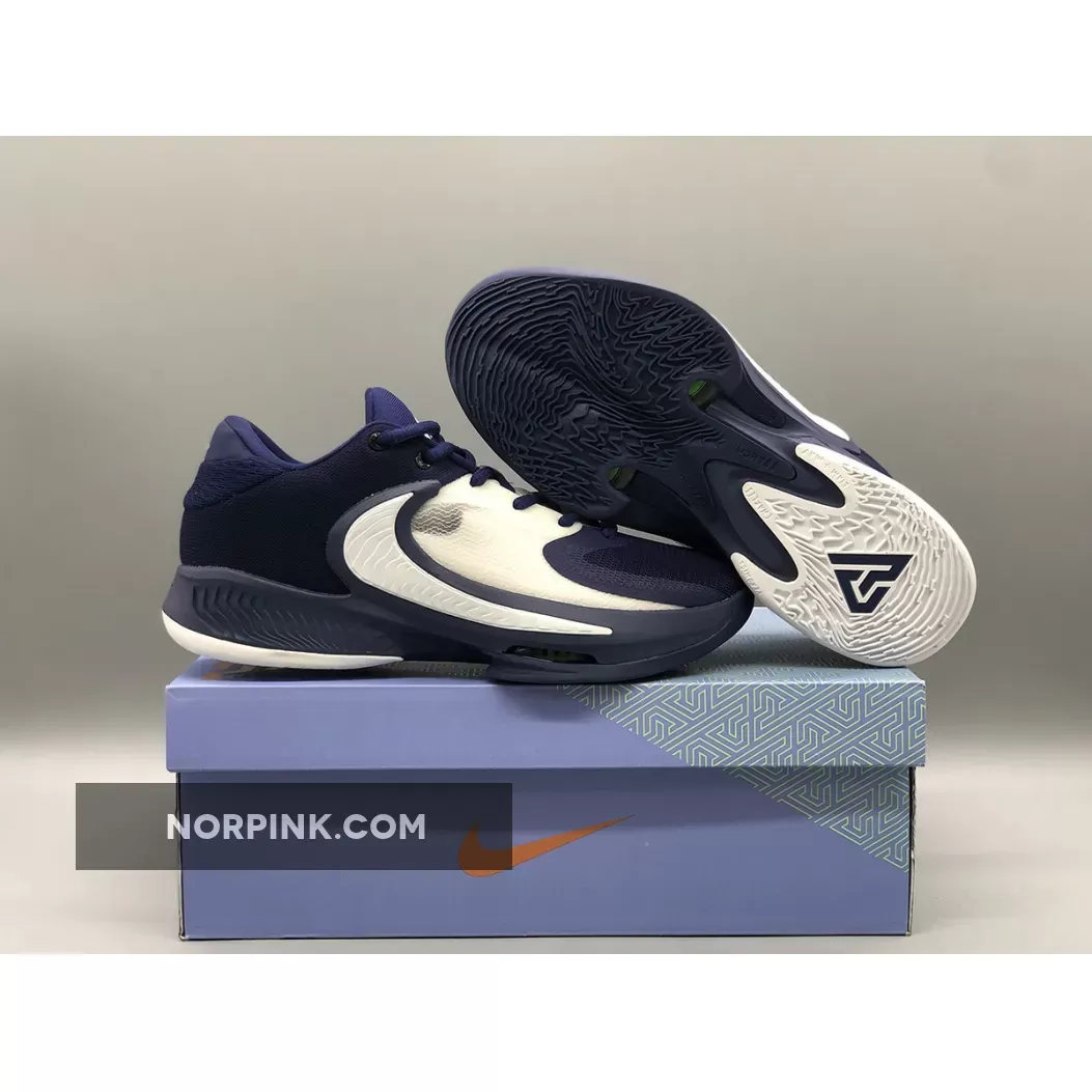 Nike Zoom Freak 4 Deep Blue White #nike zoom blue