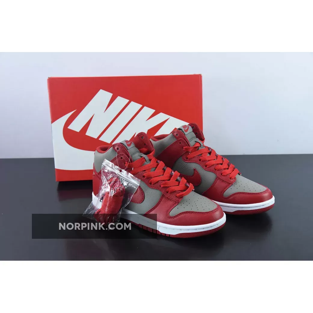 Nike Dunk High 'UNLV' Soft Grey/University Red 850477-001 Online Sale