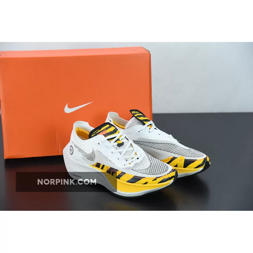 Nike ZoomX Vaporfly Next% 2 'BRS' White/Black/University Gold/Orange | nike zoomx vaporfly next 2 black