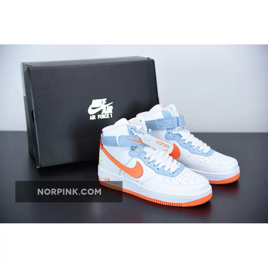 Nike Air Force 1 High 'Be Kind' White Orange DC2198-100 Online Sale