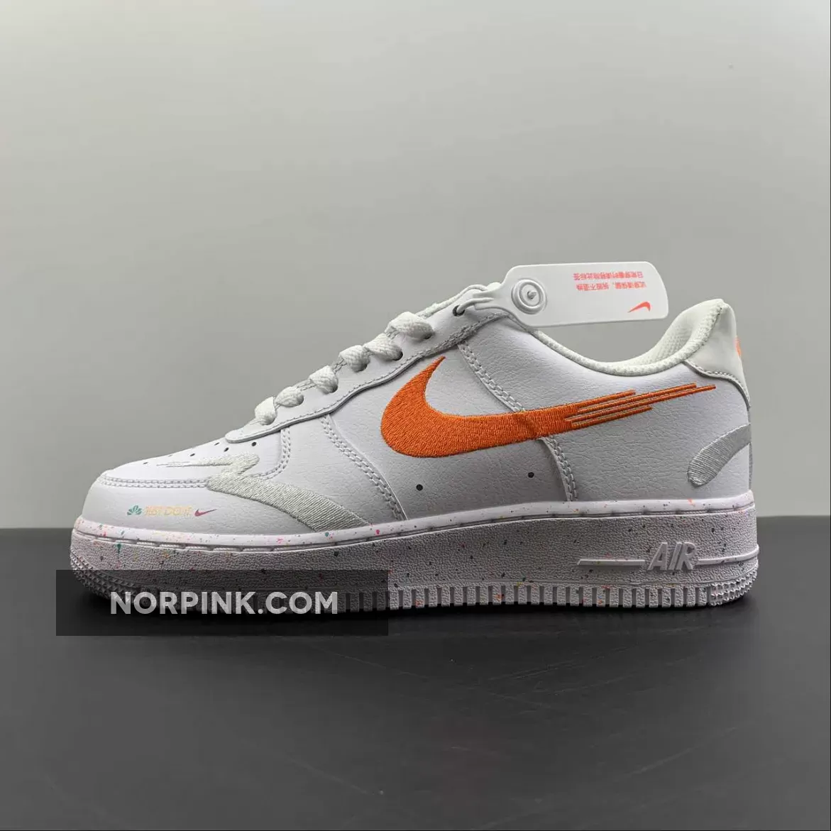 Nike Air Force 1 Low 'Leap High' White/Washed Teal-Orange FD4622-131 / leap air force