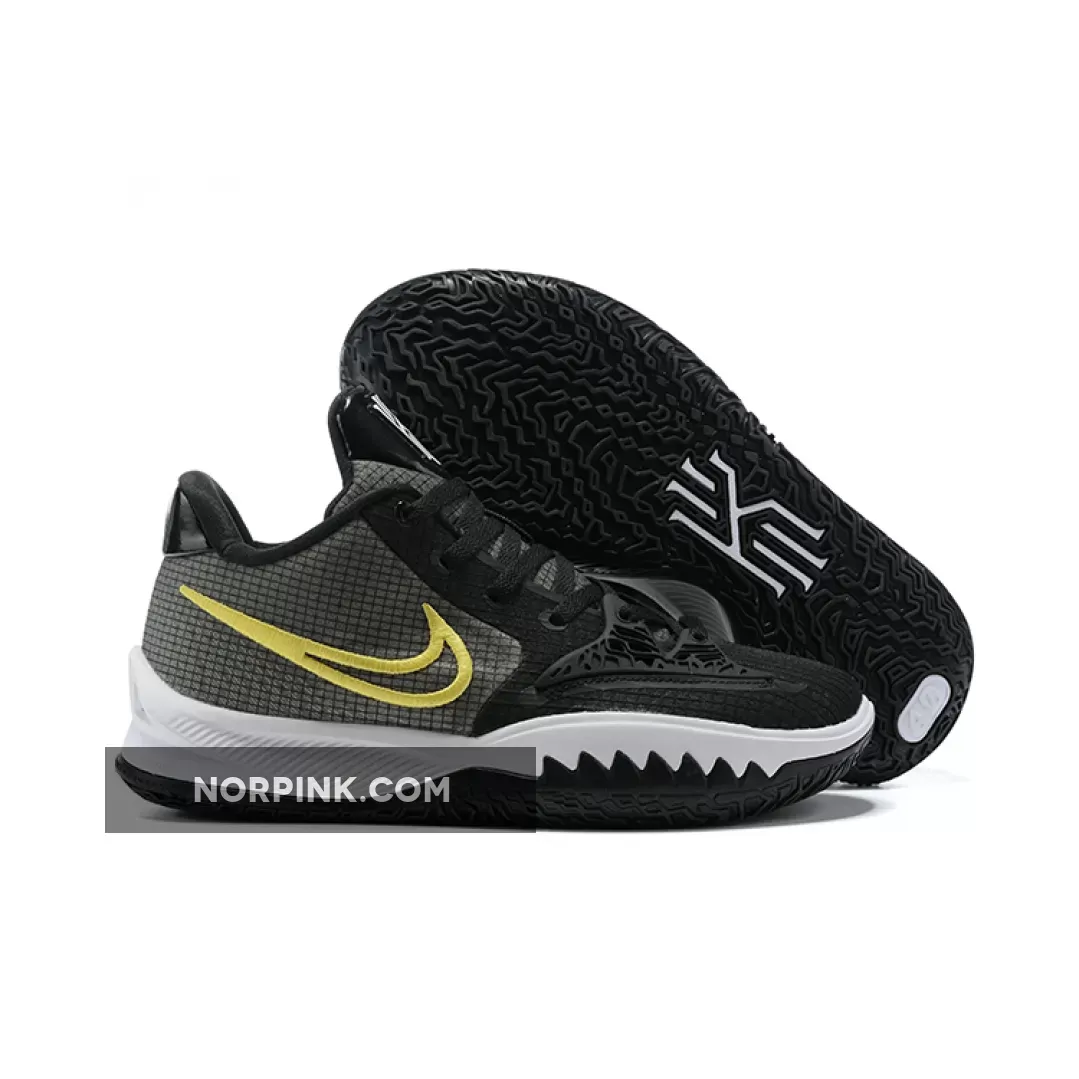 Nike Kyrie Low 4 Black Yellow CZ0105-001 Restock