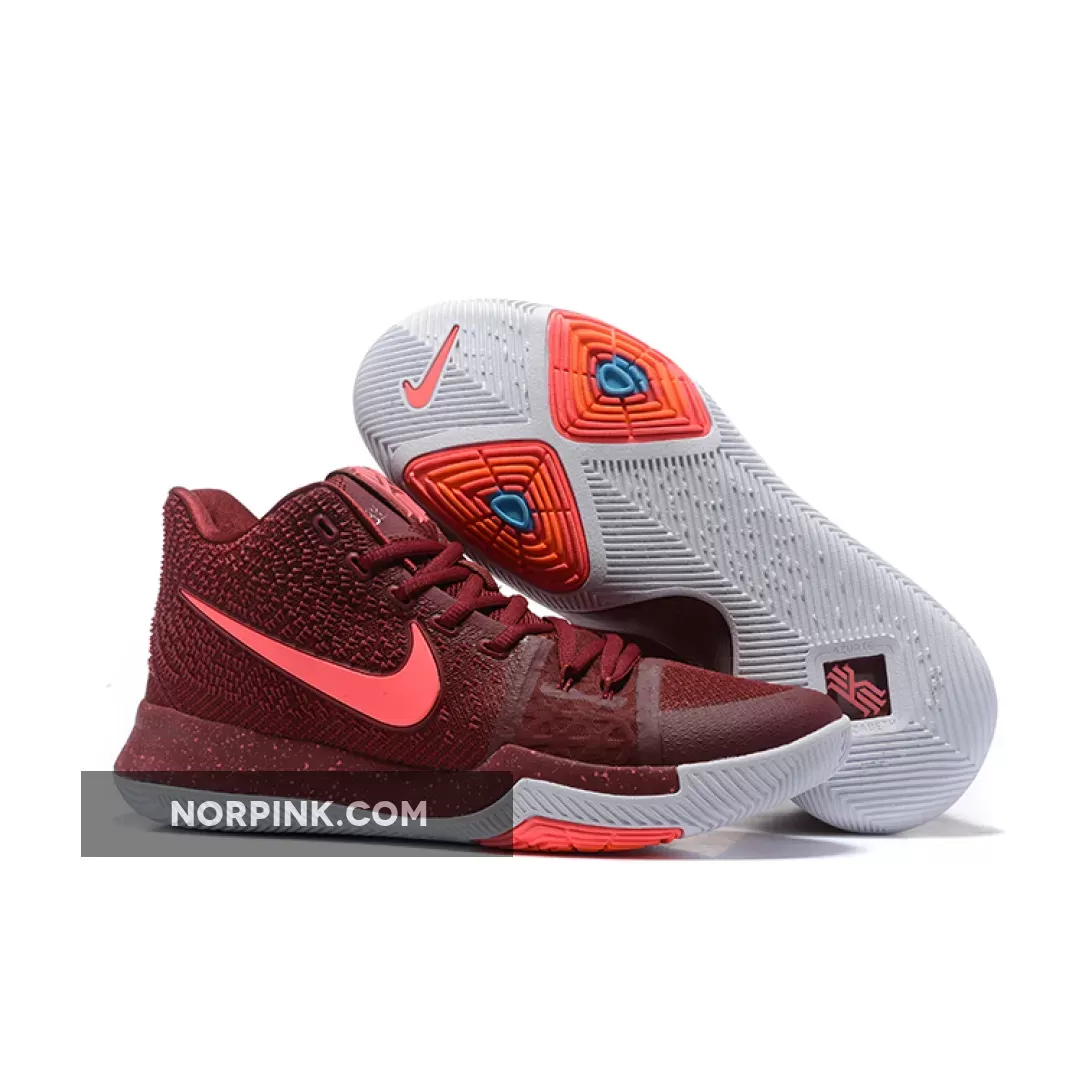 Nike Kyrie 3 'Warning' Team Red/Hot Punch-White - 3 hot