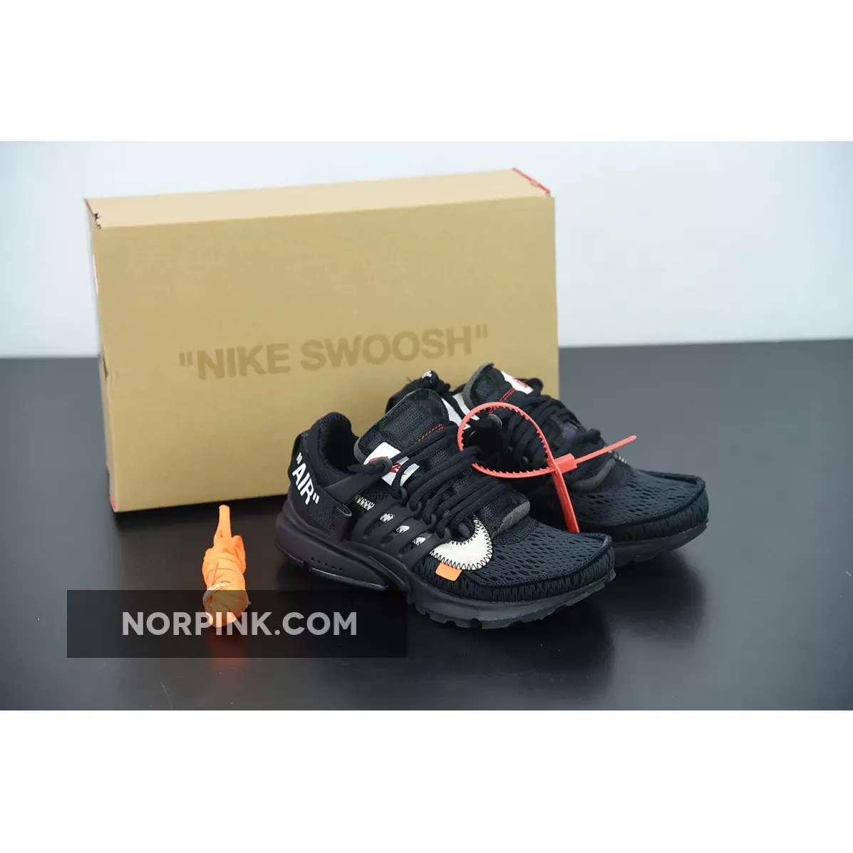 Off-White X Nike Presto Black/White-Cone AA3830-002 Discount