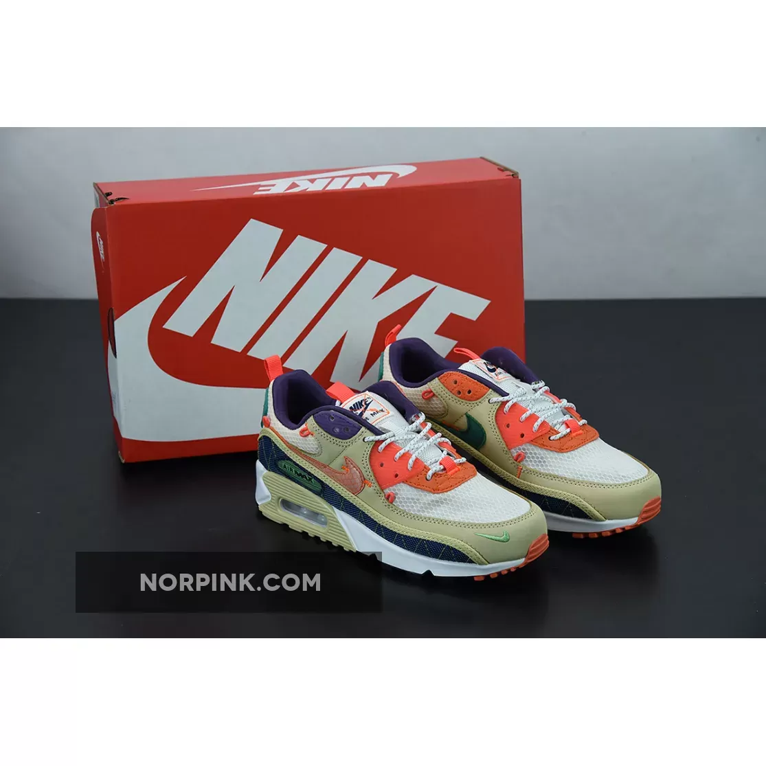 Nike Air Max 90 'Mountaineering' Team Gold/Coastal Blue/Camellia/Orange CZ9078-784 #air max 90 'mountaineering