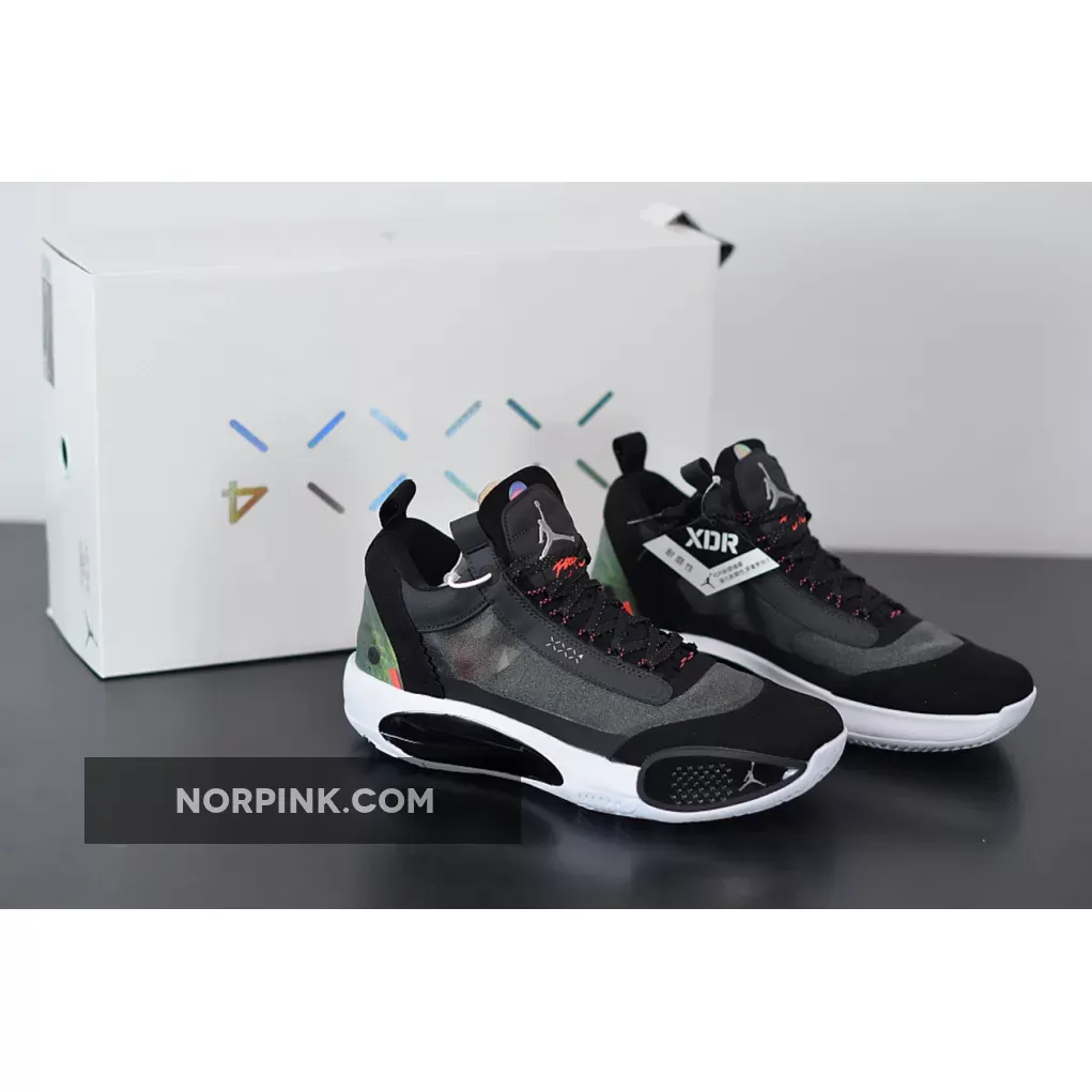 Online Sale Air Jordan 34 Low Heritage Black Red CU3475-001