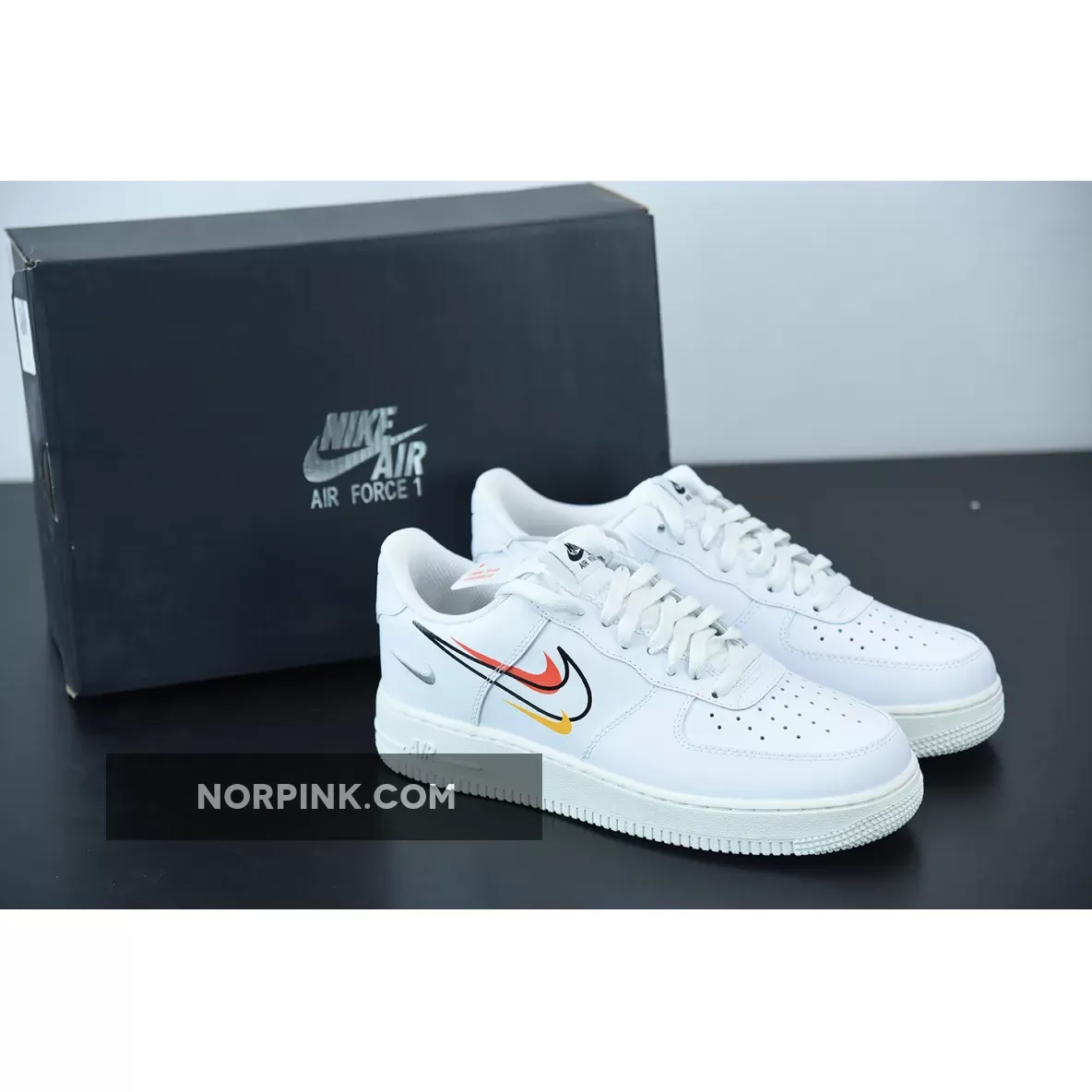 Nike Air Force 1 Low 'Multi-Swoosh' White DM9096-100 / af1 multi