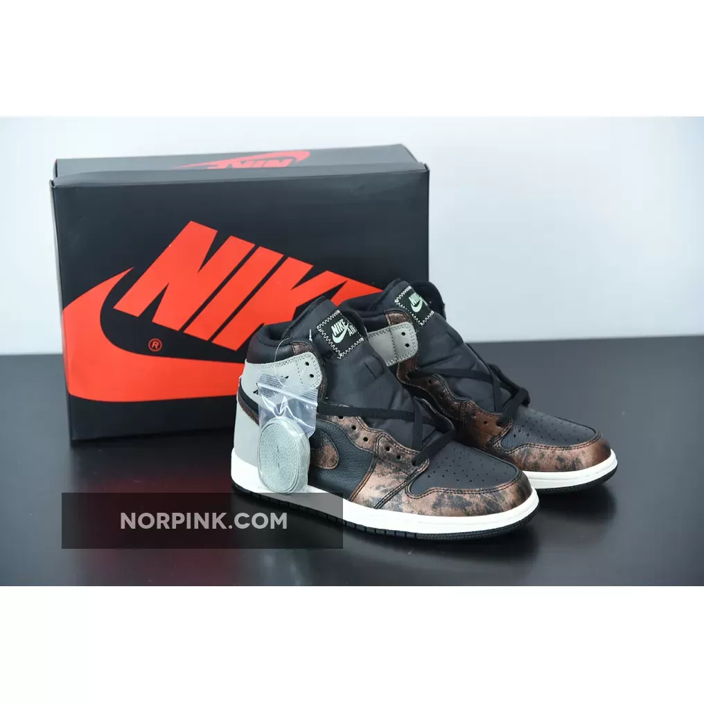 Air Jordan 1 High OG 'Patina' Black/Light Army-Sail-Fresh Mint 555088-033 / army jordan 1