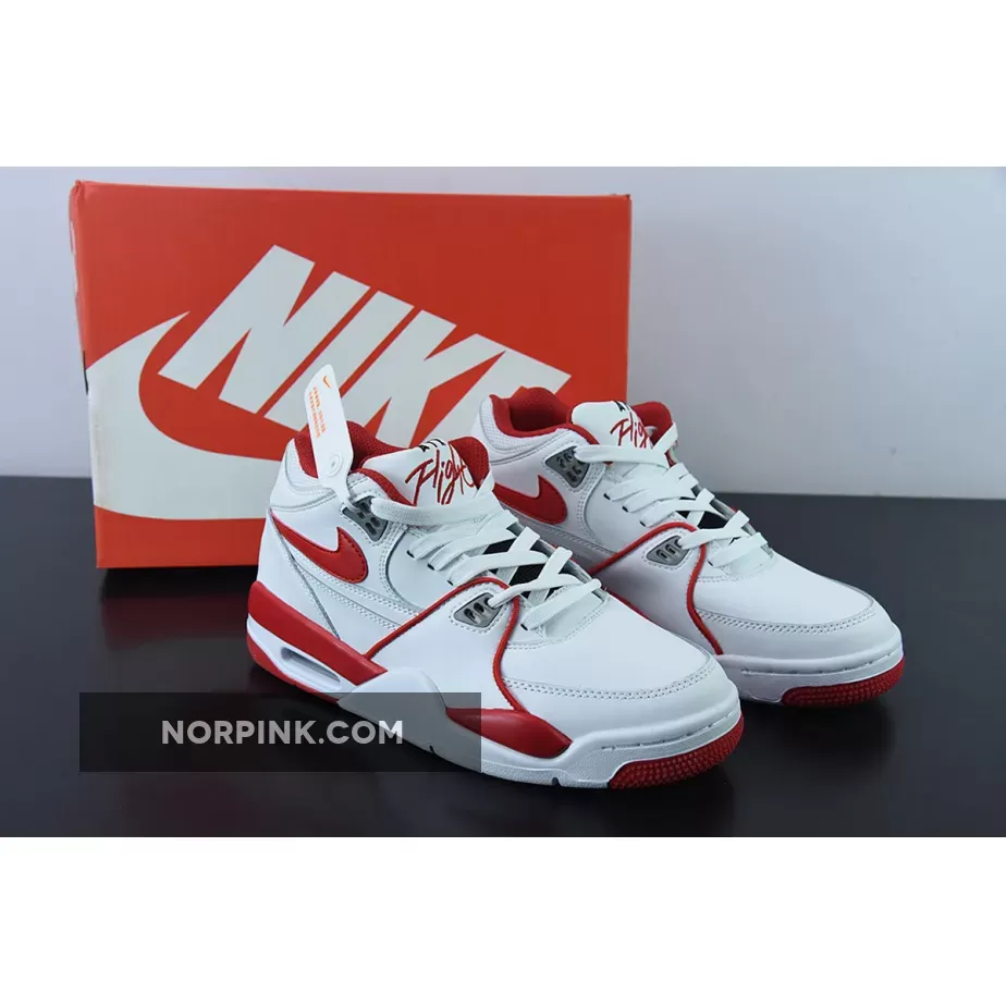 Nike Air Flight '89 White/University Red-Wolf Grey / nike air flight 89 wolf grey