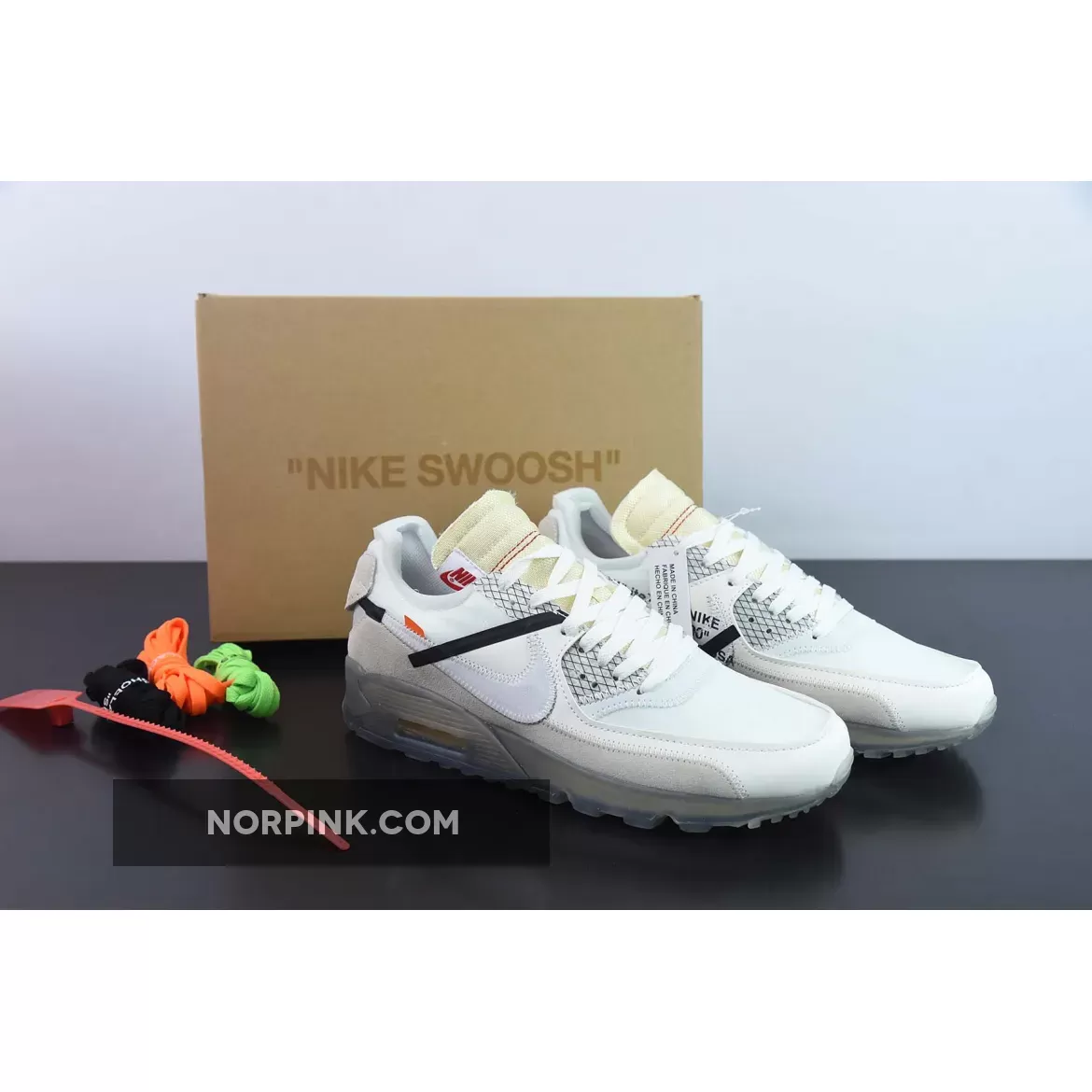 Air Max 90 Goat / Off-White x Nike Air Max 90 Sail/White-Ice Blue-Muslin AA7293-100