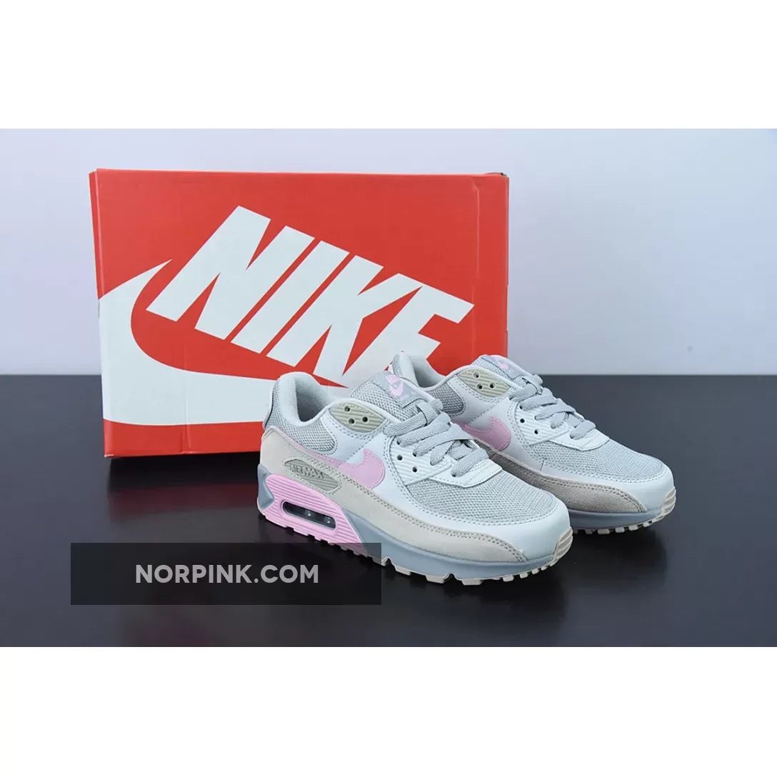 Nike Air Max 90 Vast Grey/Pink-Wolf Grey-String Pink Air Maxes