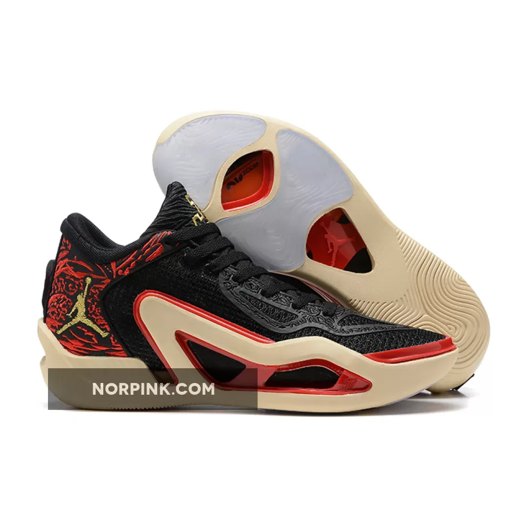 Jordan Tatum 1 "Zoo" Black/Red/Metallic Gold DX5572-001