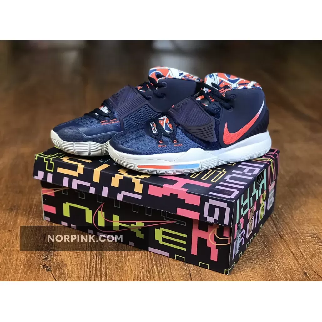 Nike Kyrie 6 "USA" Midnight Navy/Laser Crimson-Psychic Blue BQ4630-402