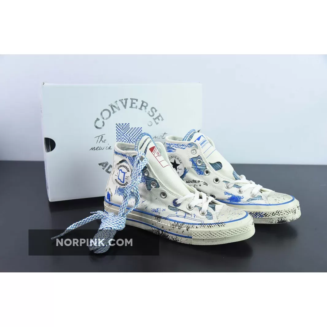 Ader Error x Converse Chuck 70 High White Blue